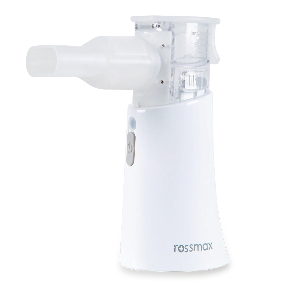 Rossmax NC200 Portable Mesh Nebulizer – Ultra-Silent Handheld Nebulizer Machine | Travel-Friendly USB Powered Inhaler