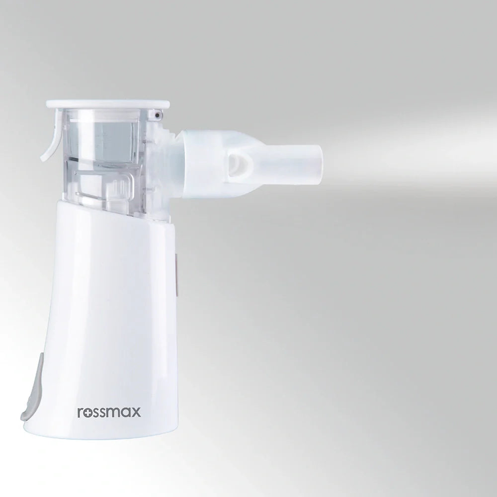 Rossmax NC200 Portable Mesh Nebulizer – Ultra-Silent Handheld Nebulizer Machine | Travel-Friendly USB Powered Inhaler