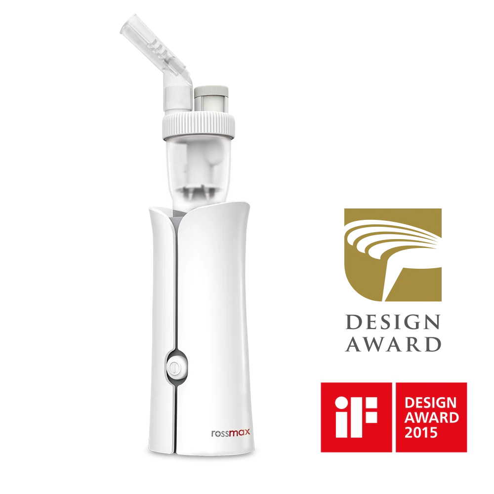 Rossmax NH60 Handheld Piston Nebulizer – Tubeless Portable Nebulizer Machine | Compact Quiet Inhaler with VAT Technology