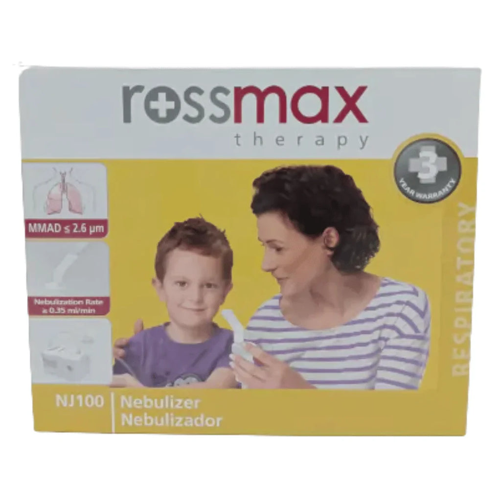 Rossmax NJ100 Piston Nebulizer Machine – Clinical Grade Hospital & Home Care Inhaler | 2-in-1 Easy Clean Design