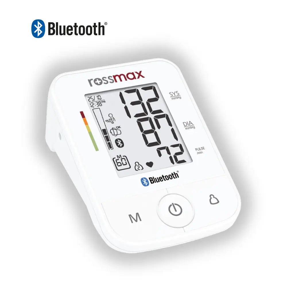 Rossmax X3 BT Automatic Blood Pressure Monitor – Bluetooth Connectivity
